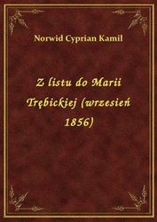 : Z listu do Marii Trębickiej (wrzesień 1856) - ebook