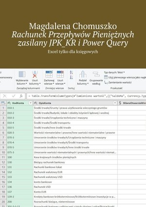 Rachunek Przepływów Pieniężnych zasilany JPK_KR i Power Query – ebook